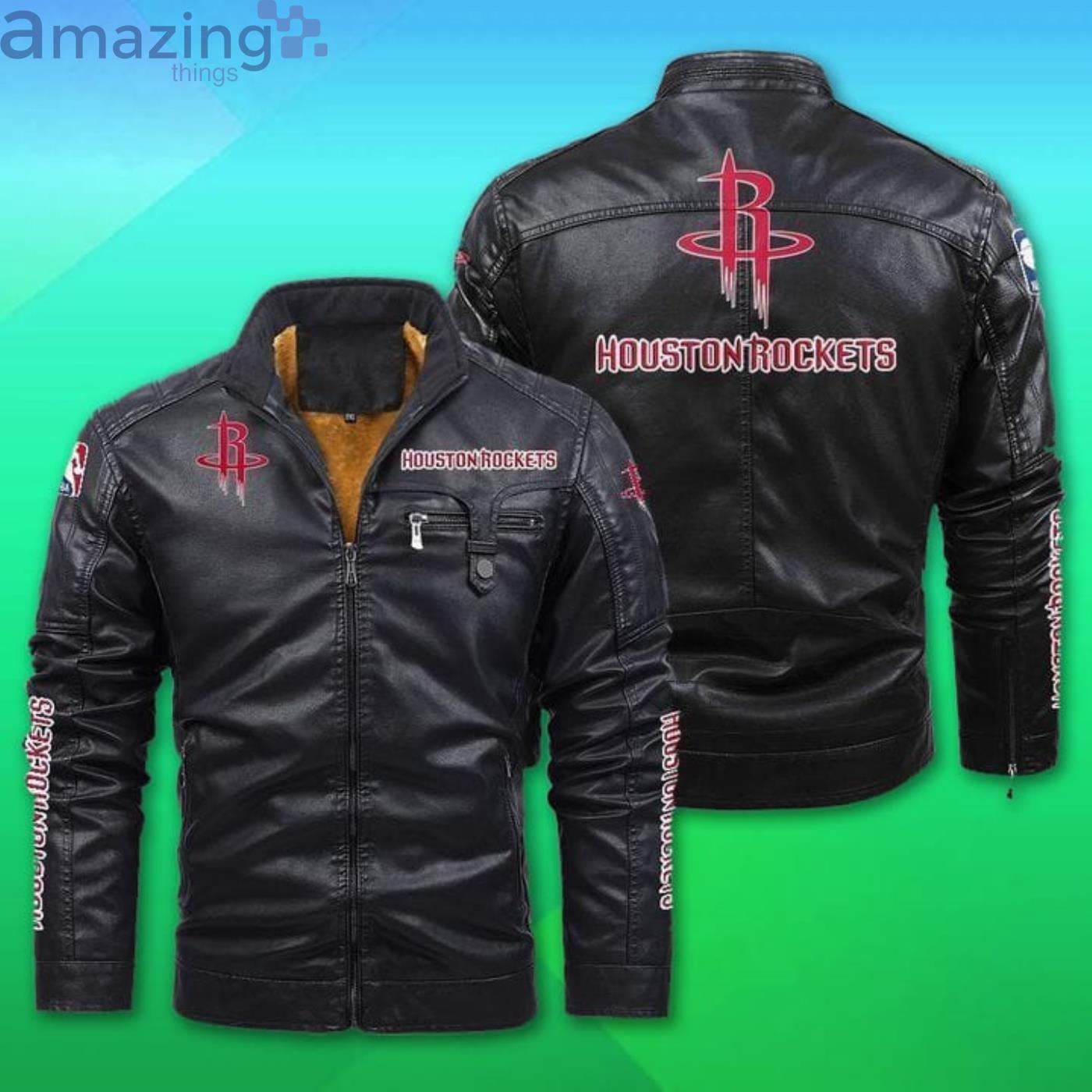 Cutom Name NBA Fleece Leather Jacket Product Photo 1 Cutom Name NBA Fleece Leather Jacket Product Photo 1