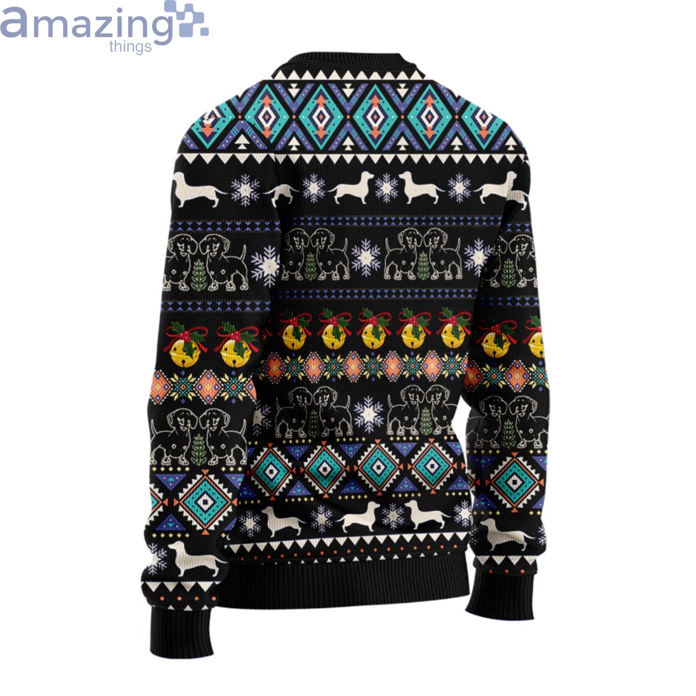 Dachshund Group Christmas Tree Christmas Ugly Sweater image Dachshund Group Christmas Tree Christmas Ugly Sweater Product Photo 2