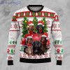 Dachshund Red Truck Christmas Ugly Sweater
