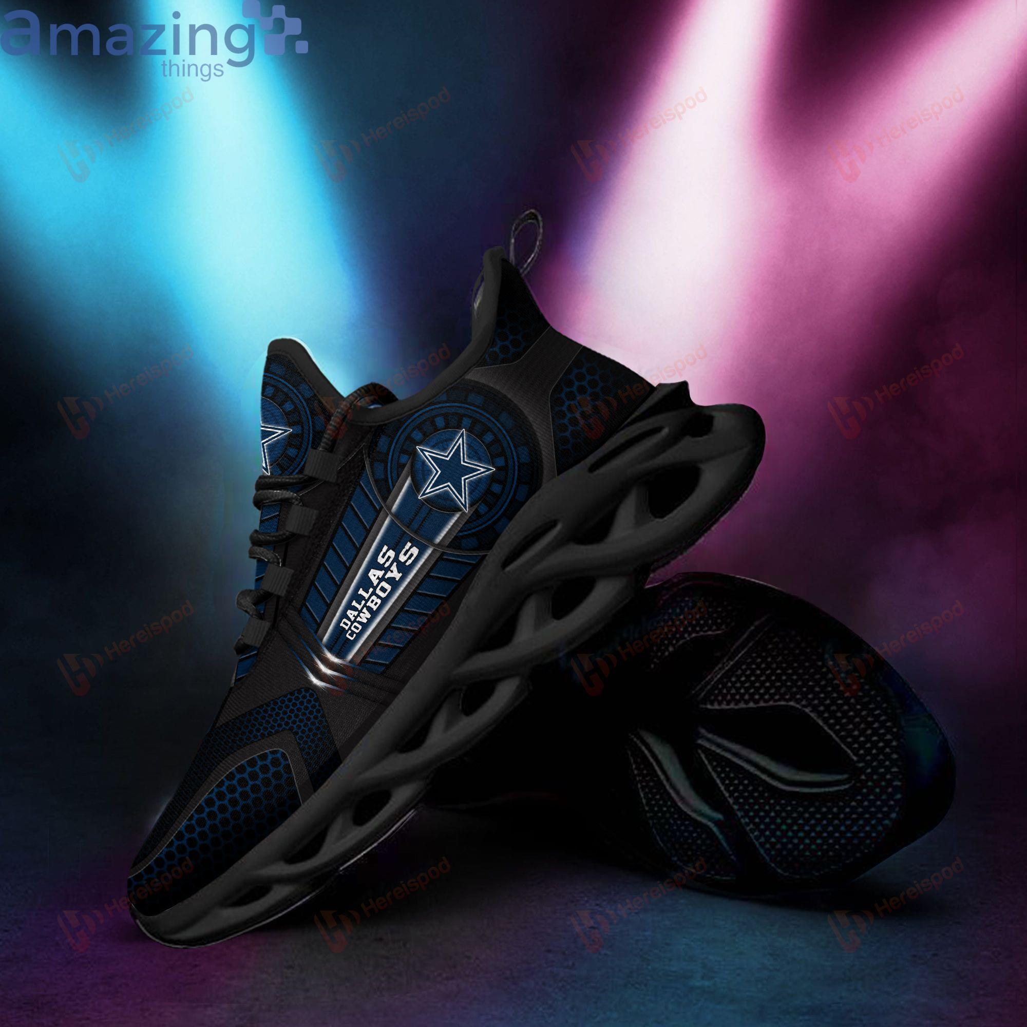 Dallas Cowboys Max Soul Sneaker Black Shoes Product Photo 2