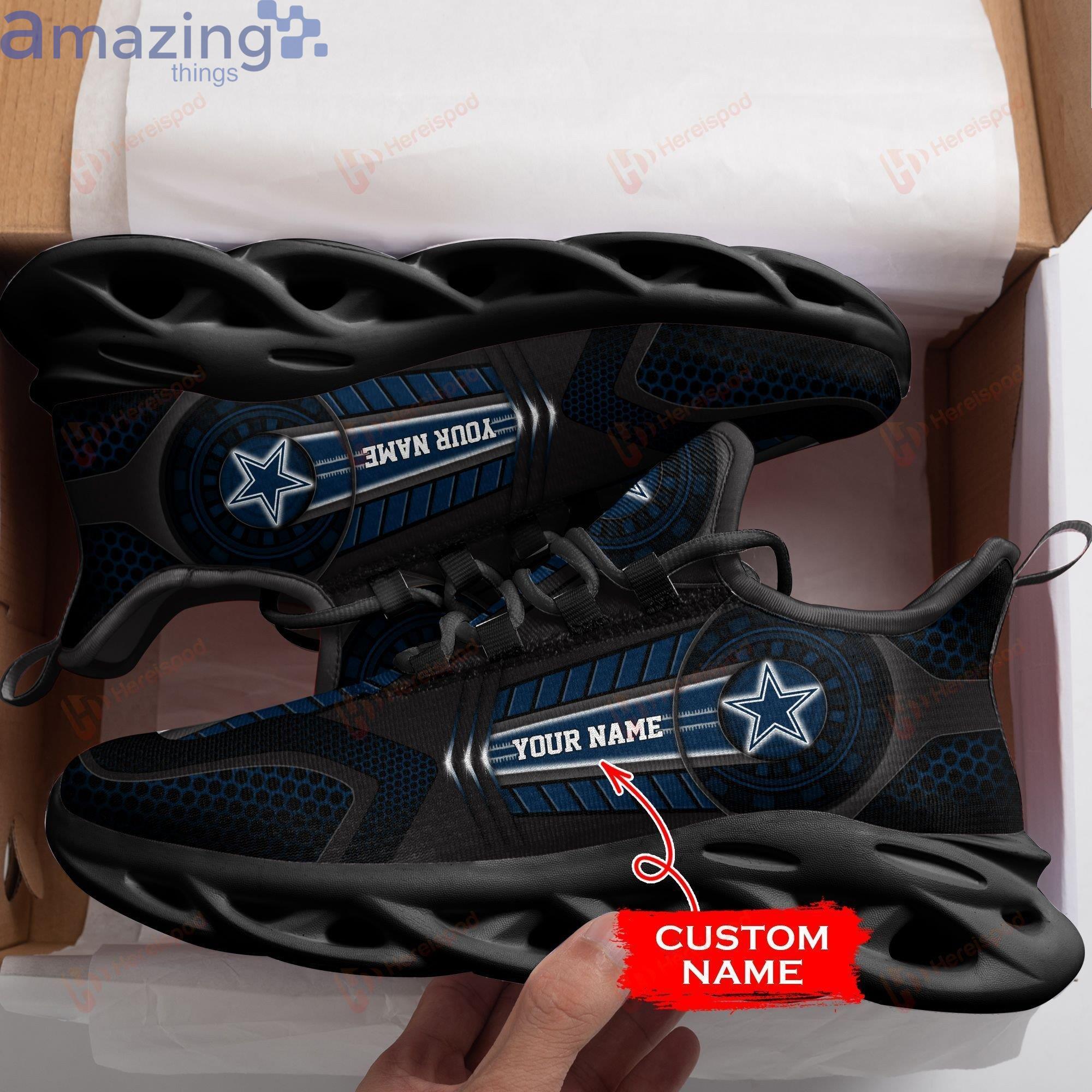 Dallas Cowboys Max Soul Sneaker Custom Name Shoes Product Photo 1