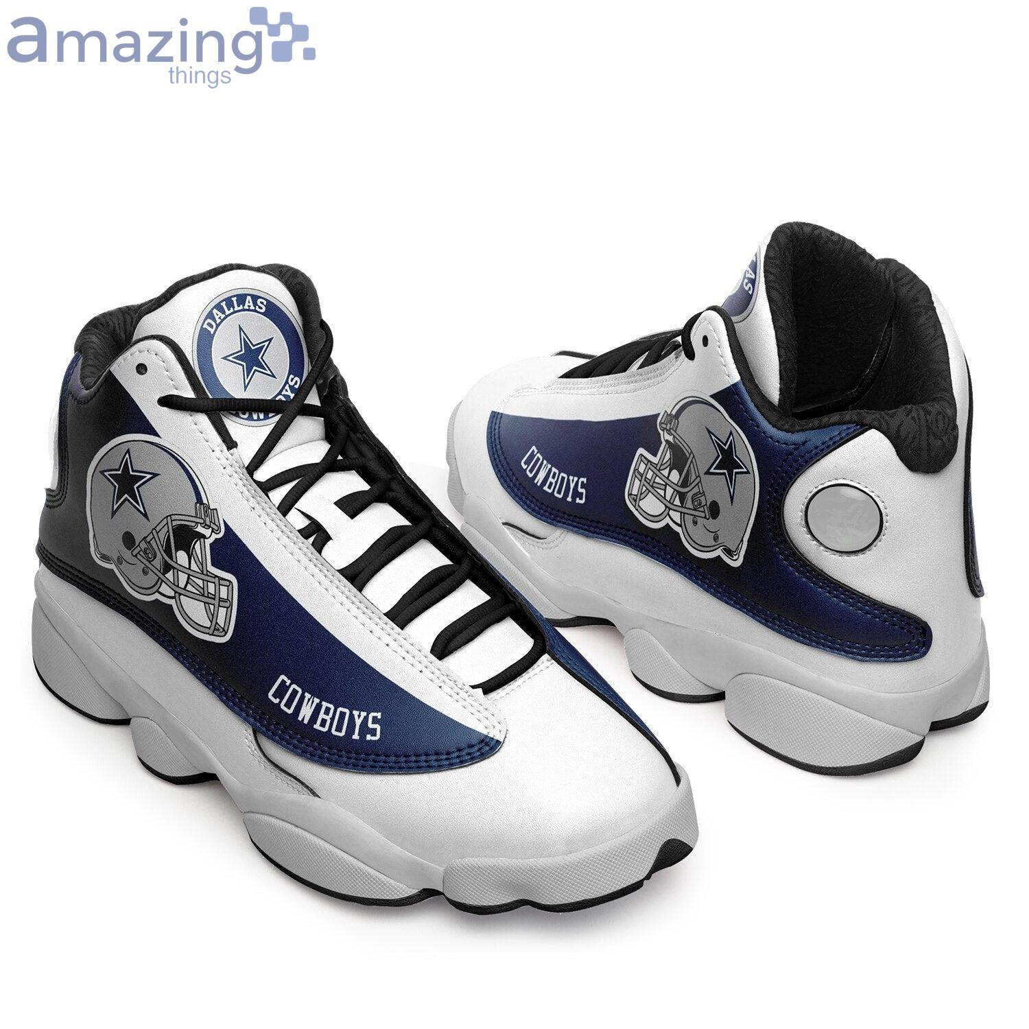 Dallas Cowboys Team Air Jordan 13 Sneaker Shoes For Fans Product Photo 1