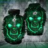 Dallas Stars Skull Green And Black All Over Print 3D Hoodie