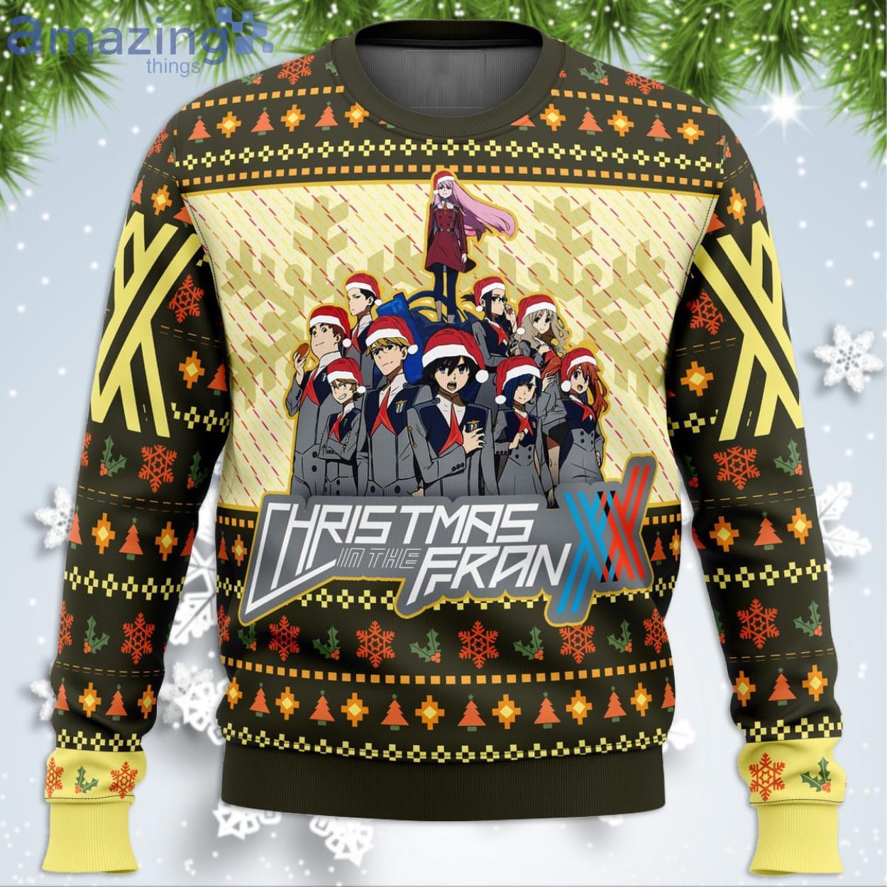 Darling In The Franxx Christmas Feels Funny Christmas Gift Ugly Christmas Sweater Product Photo 1