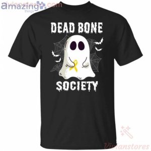 Dead Bone Society Boo Ghost Halloween Funny T-Shirt Product Photo 1