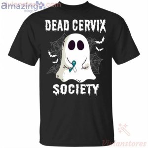Dead Cervix Society Boo Ghost Halloween Funny T-Shirt Product Photo 1