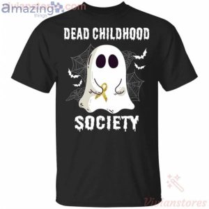 Dead Childhood Society Boo Ghost Halloween Funny T-Shirt Product Photo 1