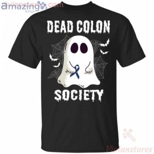 Dead Colon Society Boo Ghost Halloween Funny T-Shirt Product Photo 1