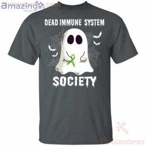 Dead Immune System Society Boo Ghost Halloween Funny T-Shirt Product Photo 2