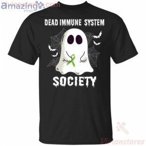 Dead Immune System Society Boo Ghost Halloween Funny T-Shirt Product Photo 1
