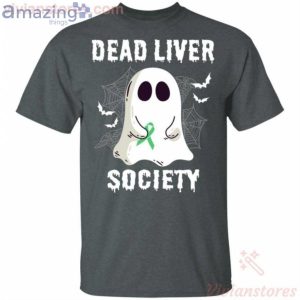 Dead Liver Society Boo Ghost Halloween Funny T-Shirt Product Photo 2