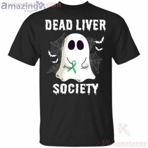 Dead Liver Society Boo Ghost Halloween Funny T-Shirt Product Photo 1