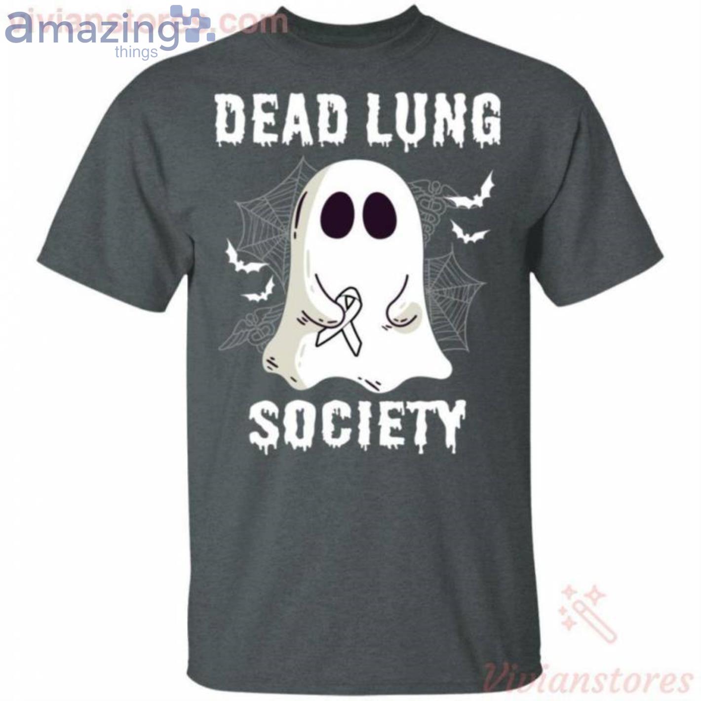 Dead Lung Society Boo Ghost Halloween Funny T Shirt image Dead Lung Society Boo Ghost Halloween Funny T-Shirt Product Photo 2