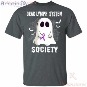 Dead Lymph System Society Boo Ghost Halloween Funny T-Shirt Product Photo 2