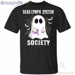 Dead Lymph System Society Boo Ghost Halloween Funny T-Shirt Product Photo 1
