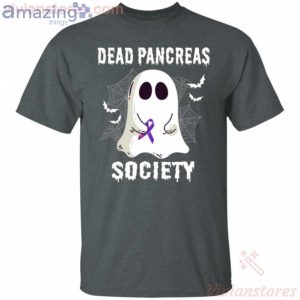 Dead Pancreas Society Boo Ghost Halloween Funny T-Shirt Product Photo 2