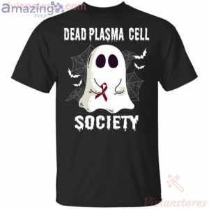 Dead Plasma Cell Society Boo Ghost Halloween Funny T-Shirt Product Photo 1