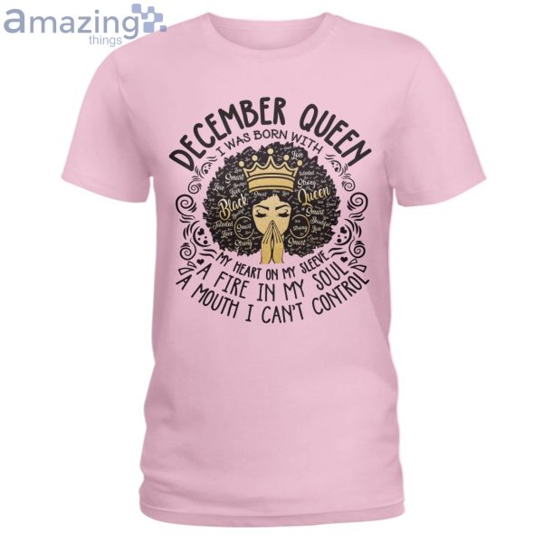 December Black Queen My Heart On My Sleeve Ladies T-Shirt Long Sleeve Tee Product Photo 3