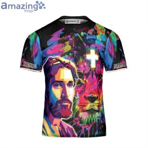 December Guy Son Of God Christ Lion 3D T-Shirt Jesus Shirt Product Photo 1