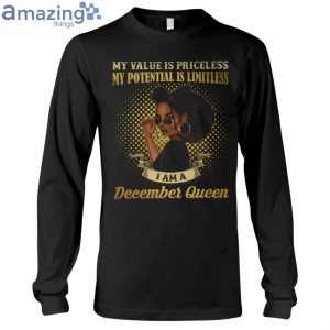December Queen Her Value Is Priceless Ladies T Shirt image December Queen Her Value Is Priceless Ladies T-Shirt Product Photo 6