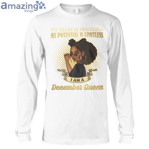 December Queen Her Value Is Priceless Ladies T Shirt image December Queen Her Value Is Priceless Ladies T-Shirt Product Photo 7
