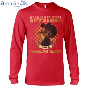 December Queen Her Value Is Priceless Ladies T Shirt image December Queen Her Value Is Priceless Ladies T-Shirt Product Photo 8