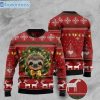 Deer And Sloth Pattern Full Printing Ugly Christmas Sweater