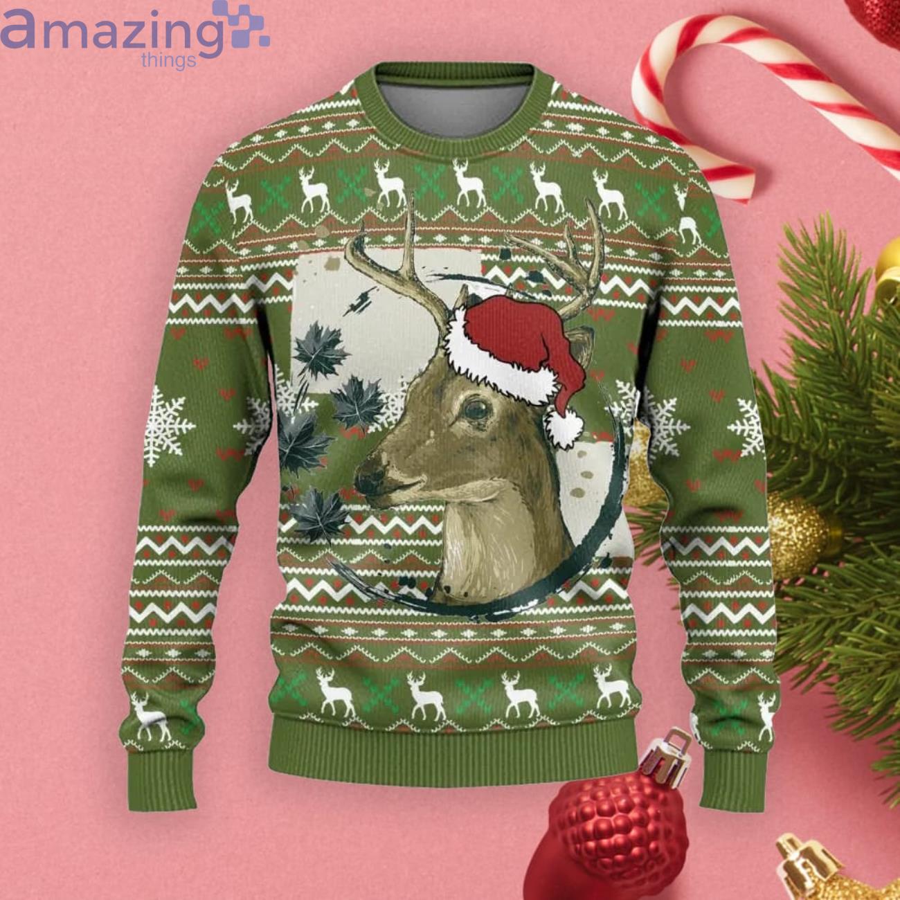 Deer Christmas Gift Ugly Christmas Sweater Product Photo 1