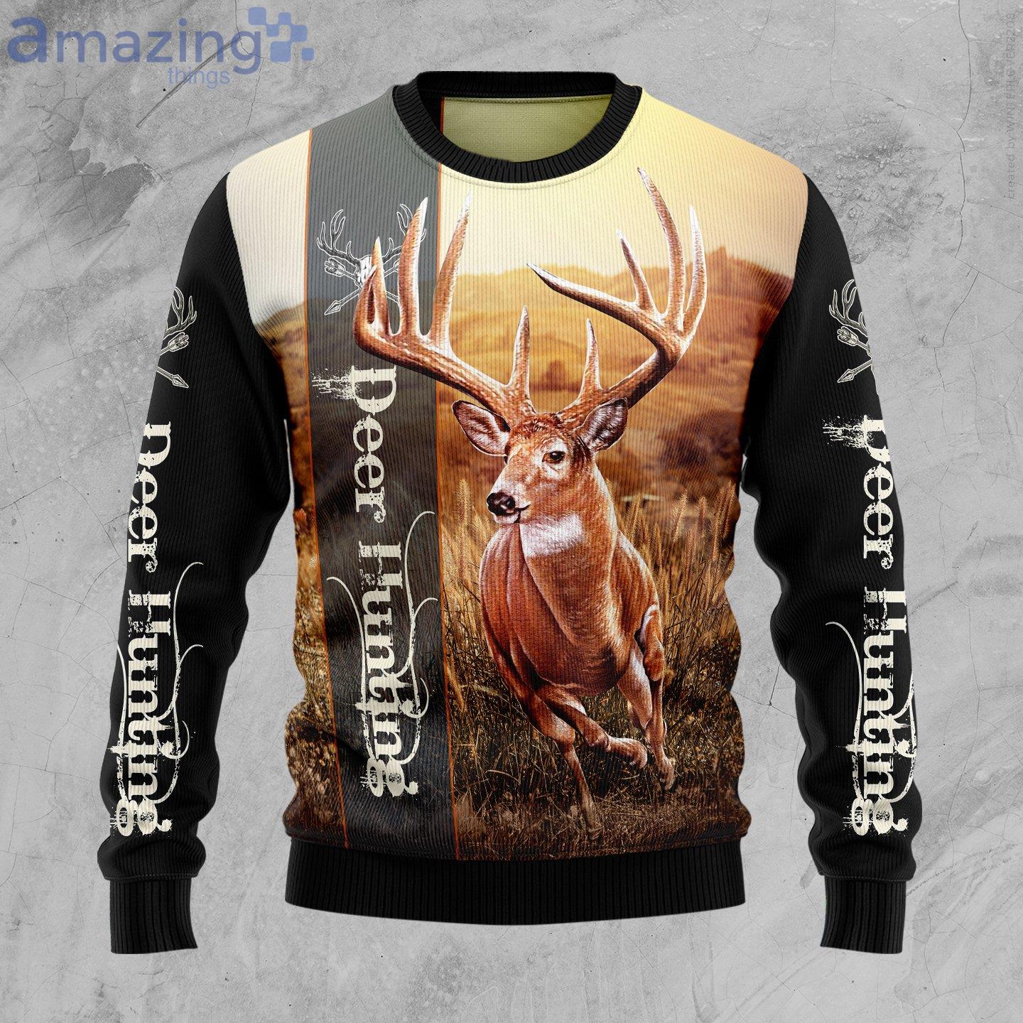 Deer Hunting Love Hunting Best Gift Ugly Christmas Sweater Product Photo 1