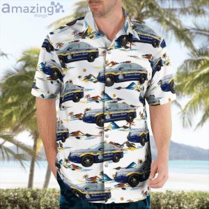 Delaware Capitol Police Ford Taurus Police Interceptor Hawaiian Shirt image Delaware Capitol Police Ford Taurus Police Interceptor Hawaiian Shirt Product Photo 3