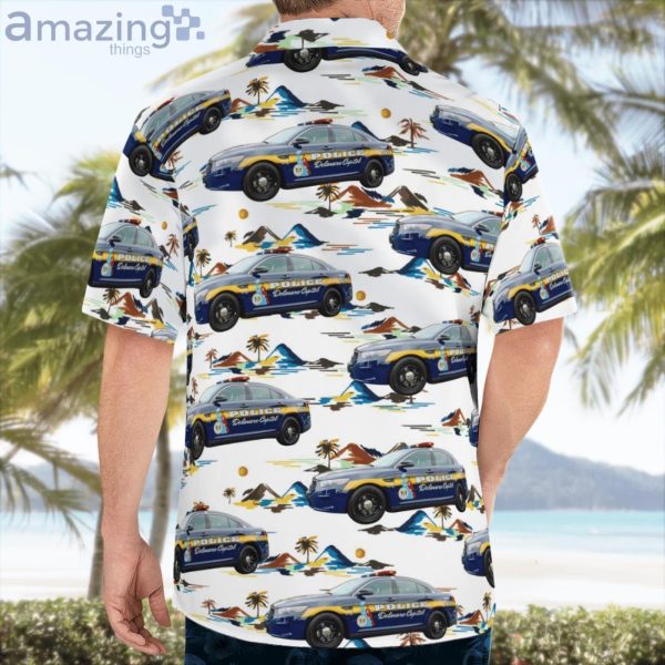 Delaware Capitol Police Ford Taurus Police Interceptor Hawaiian Shirt Product Photo 4
