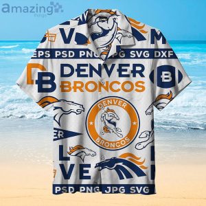 Denver Broncos Rugby Fans Gift Logo Sport Lover White Hawaiian Shirt Product Photo 1