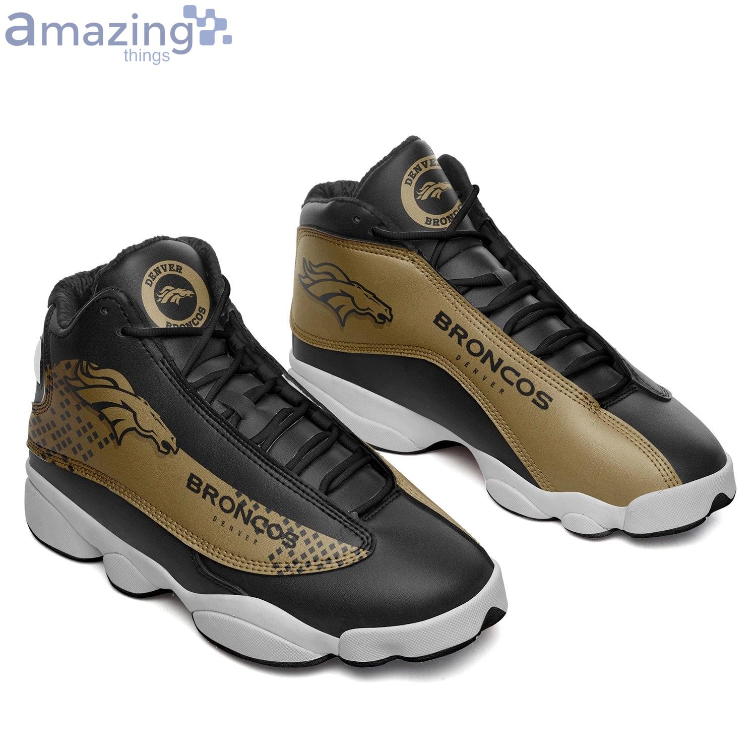 Denver Broncos Team Air Jordan 13 Sneaker Shoes For Fans Product Photo 1