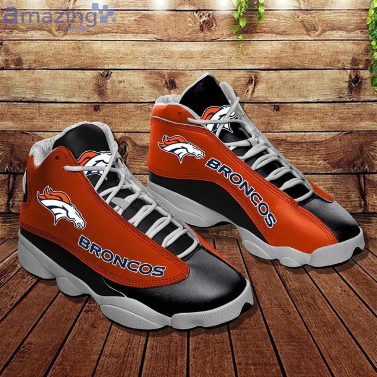Denver Broncos Team Air Jordan 13 Sneaker Shoes Product Photo 1