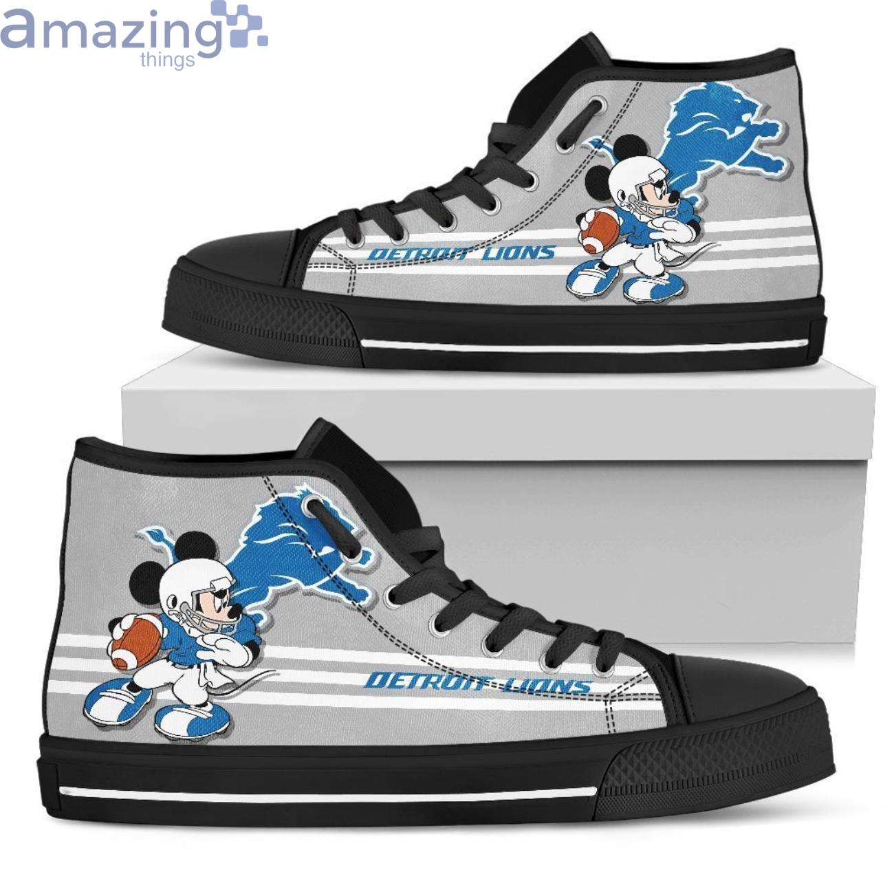 Detroit Lions Team Sport Lover High Top Shoes Fan image Detroit Lions Team Sport Lover High Top Shoes Fan Product Photo 2