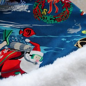 Diving Santa Under The Sea Christmas Santa Hat For Adult And Child Product Photo 4