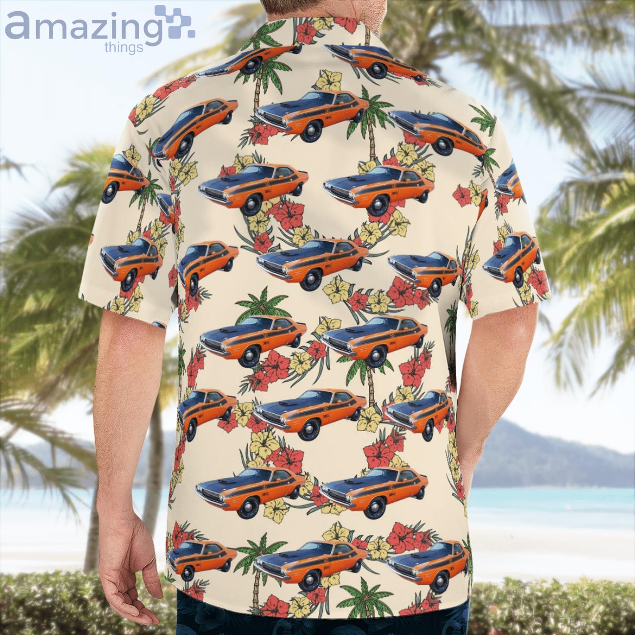 Dodge Challenger 1970 Dodge Challenger TA Hawaiian Shirt image Dodge Challenger 1970 Dodge Challenger TA Hawaiian Shirt Product Photo 2