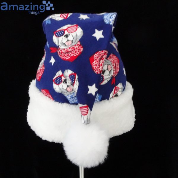 Dogs With Bandannas Novelty Christmas Santa Hat For Adult And Child Product Photo 2