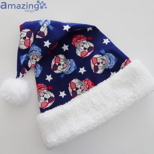 Dogs With Bandannas Novelty Christmas Santa Hat For Adult And Child Product Photo 4