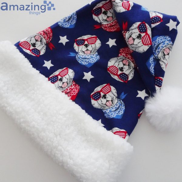 Dogs With Bandannas Novelty Christmas Santa Hat For Adult And Child Product Photo 5