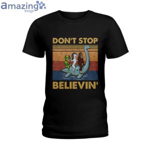 Don't Stop Believing Alien Ladies T-Shirt Product Photo 1