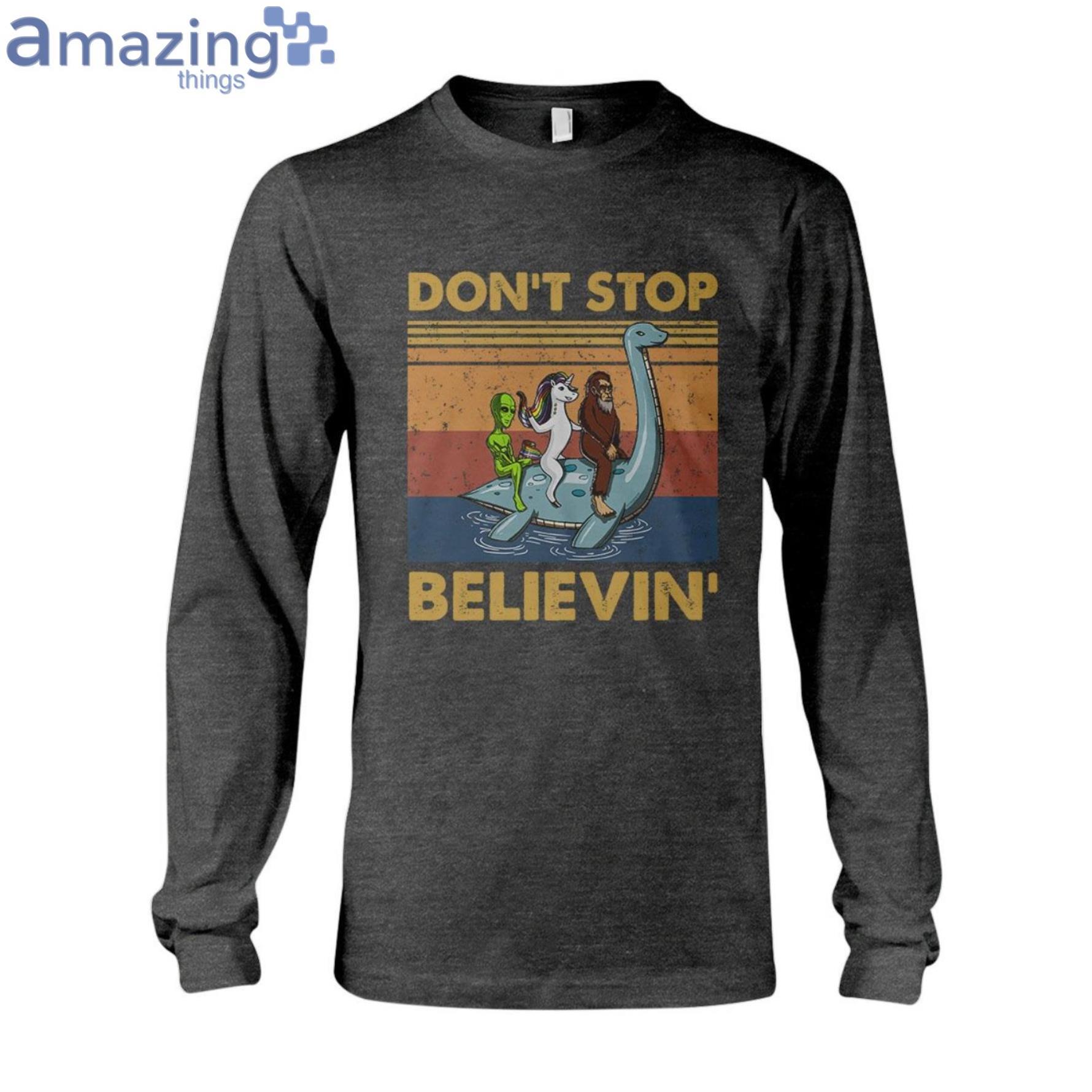 Don't Stop Believing Alien Ladies T Shirt image Don't Stop Believing Alien Ladies T-Shirt Product Photo 8