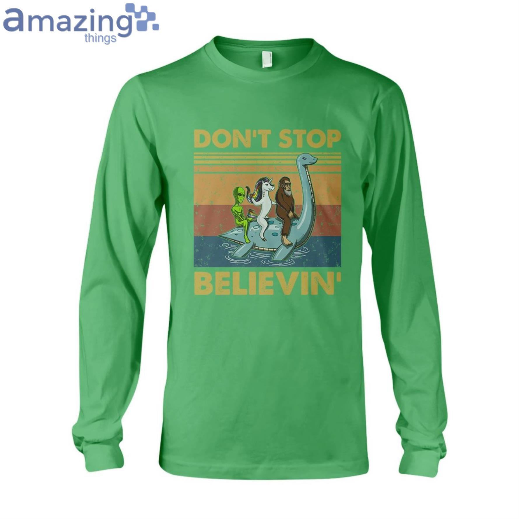Don't Stop Believing Alien Ladies T Shirt image Don't Stop Believing Alien Ladies T-Shirt Product Photo 9