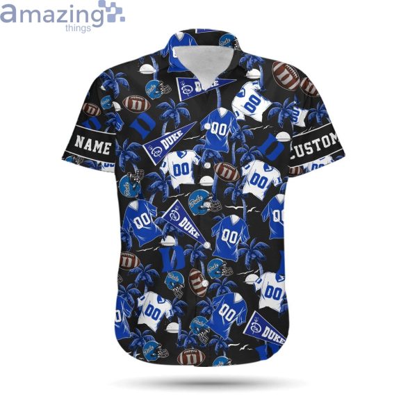 Duke Blue Devils Custom Name & Number Personalized Hawaiian Shirtproduct photo 2