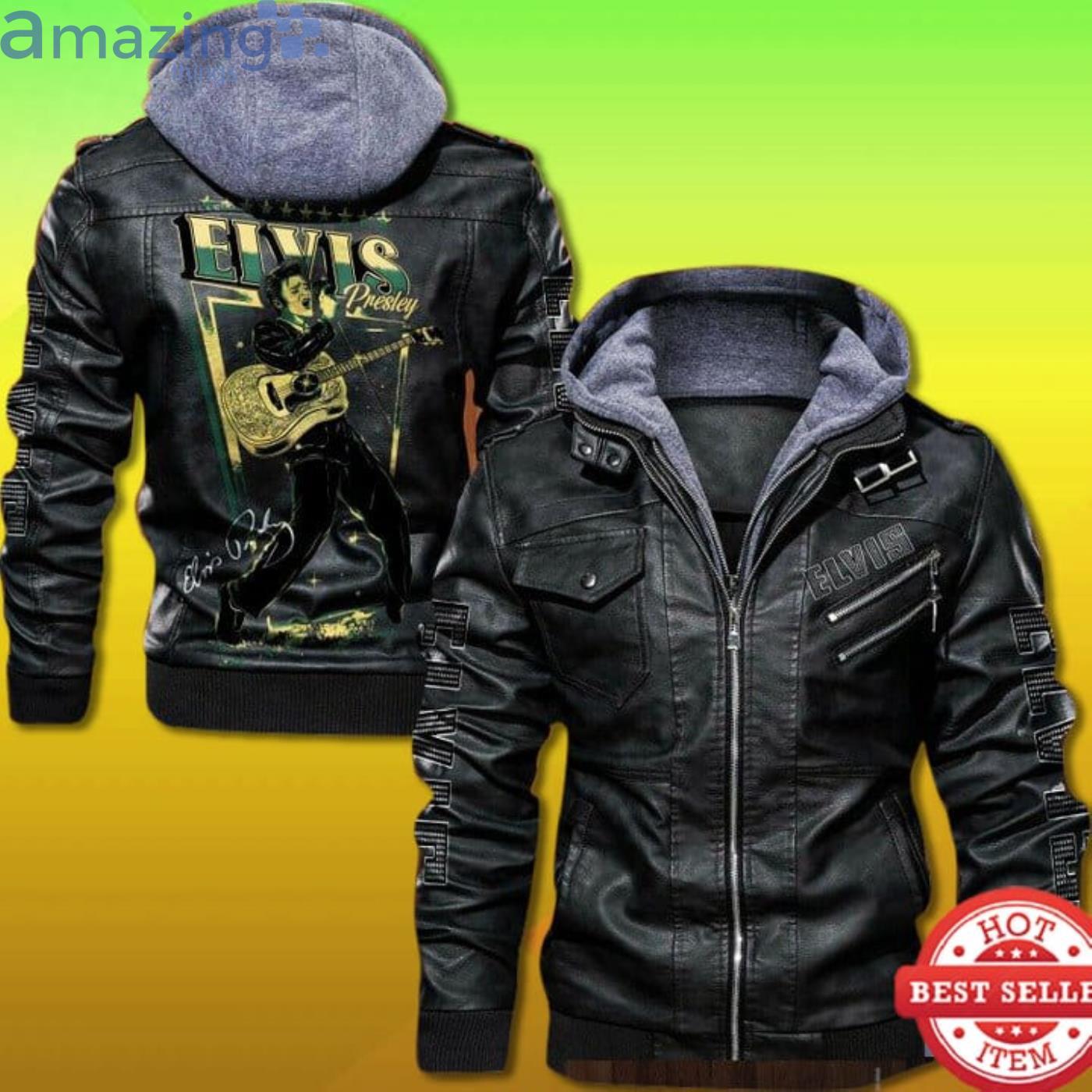 Elvis Presley Vintage 2D Leather Jacket