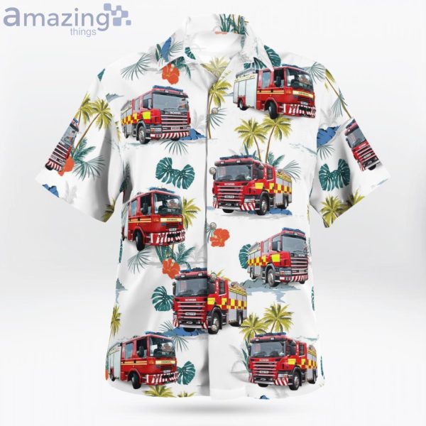 England United Kingdom Hereford And Worcester Fire And Rescue Service Hawaiian Shirt Product Photo 2