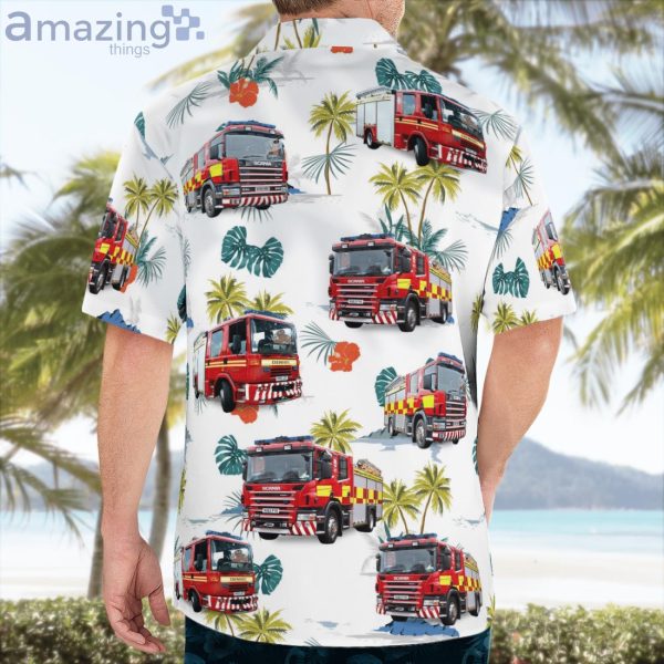 England United Kingdom Hereford And Worcester Fire And Rescue Service Hawaiian Shirt Product Photo 4