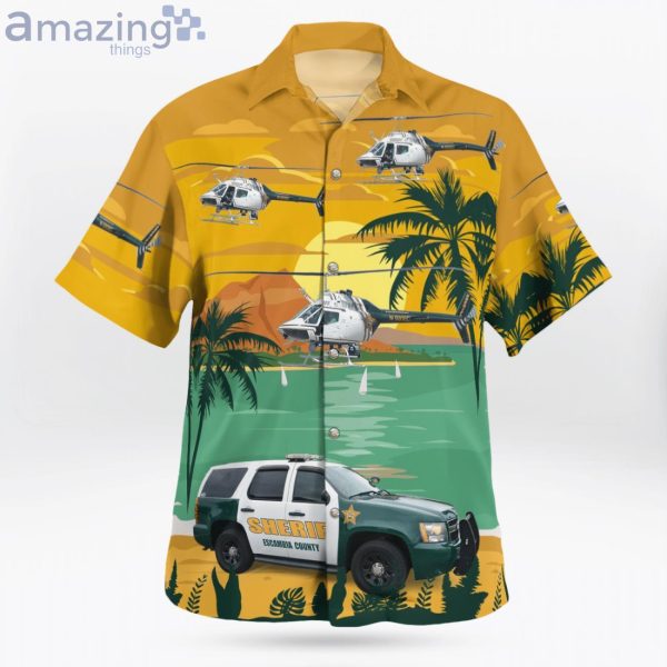 Escambia County Sheriff Chevrolet Tahoe Ppv & Bell Oh-58C Kiowa Hawaiian Shirt Product Photo 2