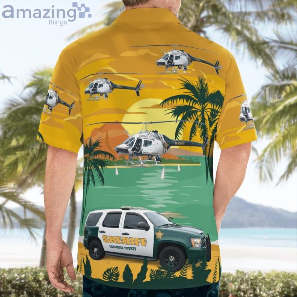 Escambia County Sheriff Chevrolet Tahoe Ppv & Bell Oh-58C Kiowa Hawaiian Shirt Product Photo 4