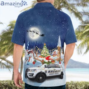 Essex County Sheriff Ford Police Interceptor Utility Christmas Hawaiian Shirt image Essex County Sheriff Ford Police Interceptor Utility Christmas Hawaiian Shirt Product Photo 2